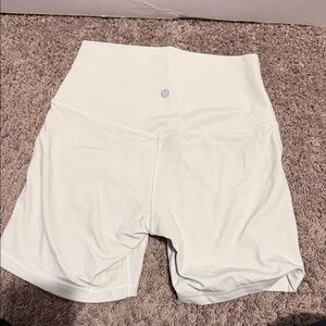 lululemon athletica Cream Bike Shorts